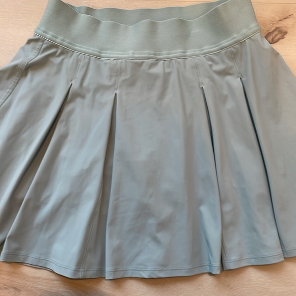 LULULEMON HIGH RISE TENNIS TIME SKIRT/SKORT-SILVER BLUE-size 4 15” - Picture 6 of 10